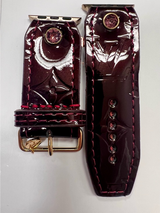 Spark*L Accessories - LV Amarante Vernis Spark*l band for Apple Watch